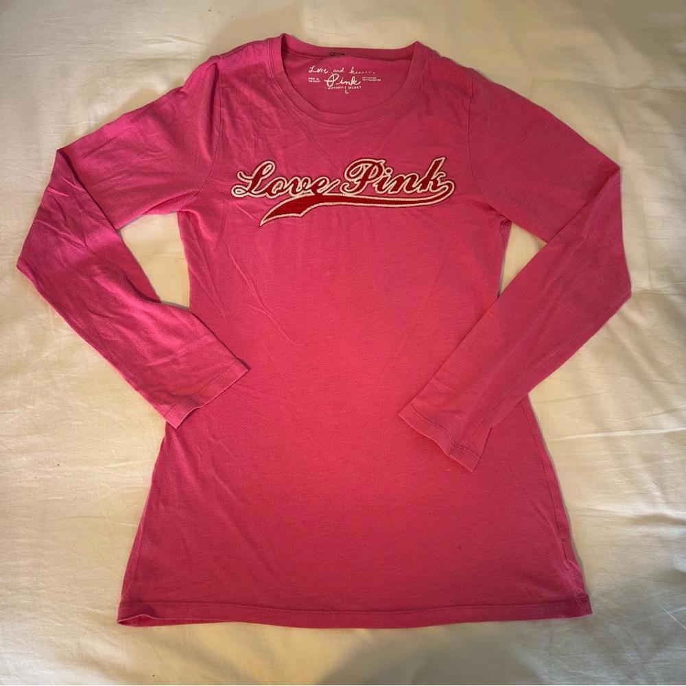 Y2K Vintage PINK Victoria’s Secret Ling Sleeve shirt